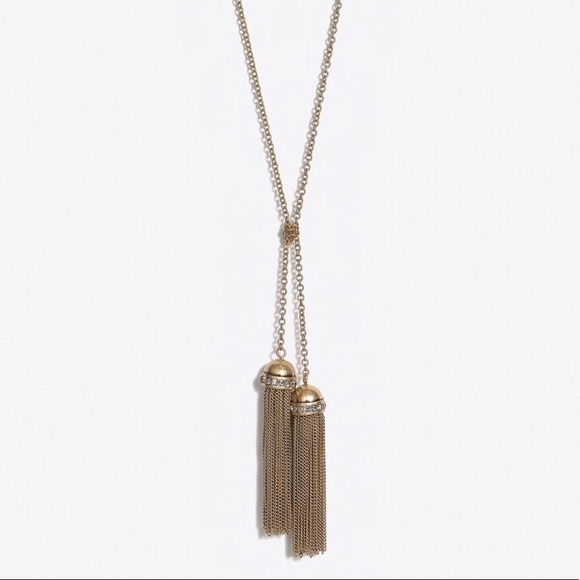 J. Crew Jewelry - J. Crew - Antique Gold Tassel Necklace